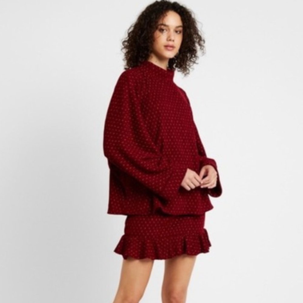 Free People Set The Mood Skirt Set